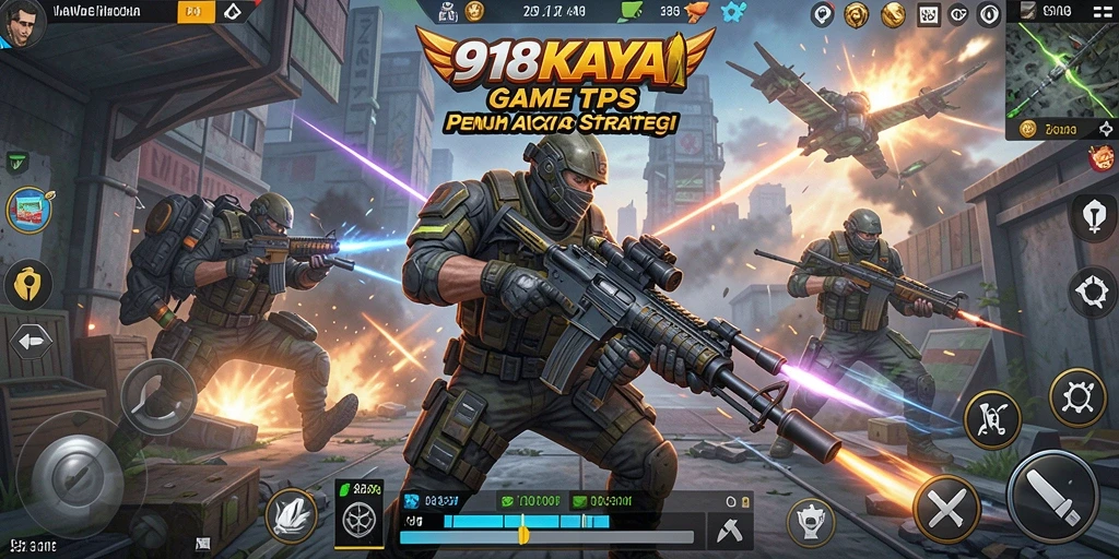 Screenshot dari gameplay TPS yang seru dan dinamis.