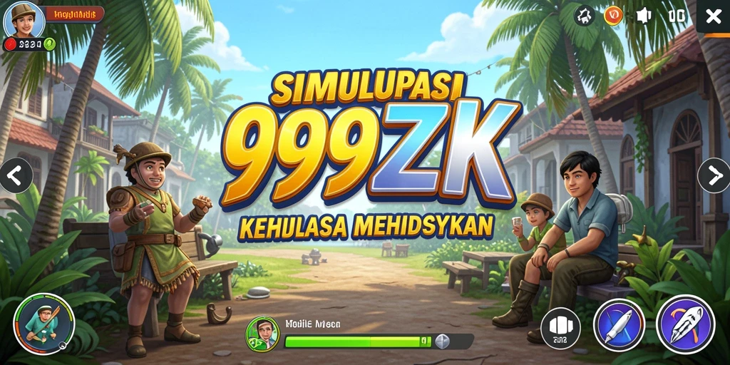 Tampilan gameplay 999ZK yang menyenangkan dan interaktif.