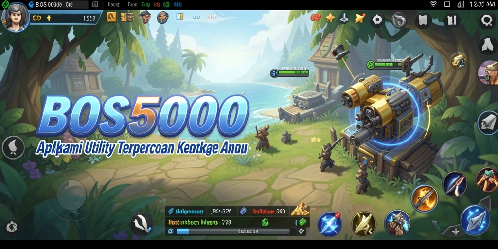 Tampilan antarmuka aplikasi BOS5000 yang modern dan intuitif.