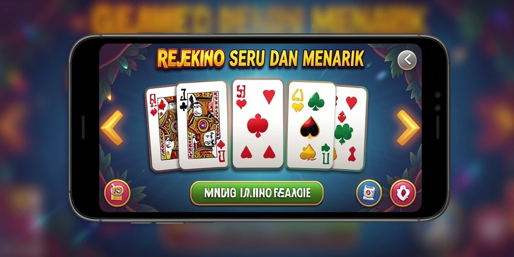 Tampilan gameplay seru dari REJEKIPOP yang menampilkan kartu Domino.
