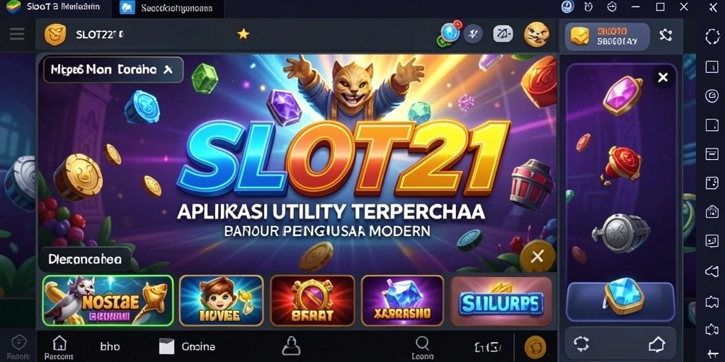 Tampilan utama SLOT21 menampilkan fitur pengingat yang mudah digunakan.