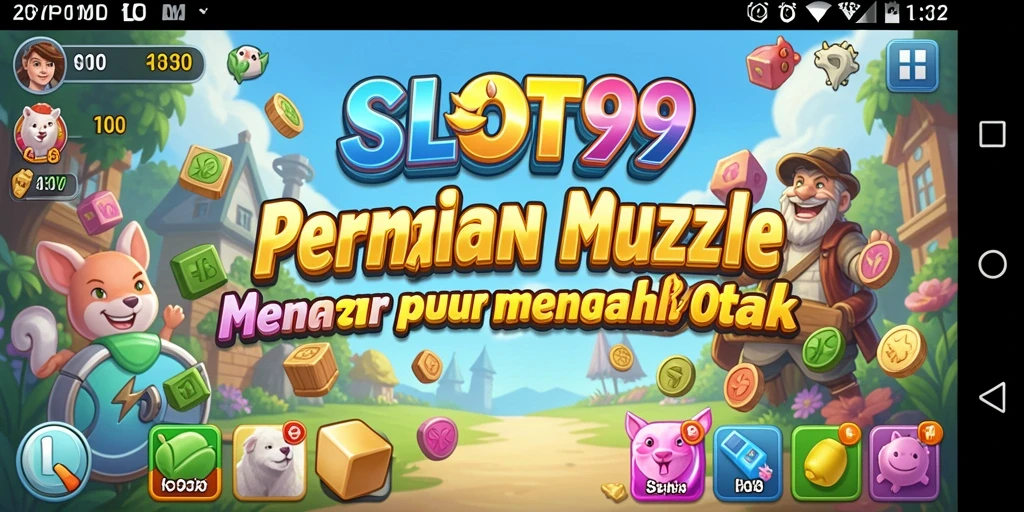 Tampilan gameplay menarik dalam permainan Puzzle SLOT99.